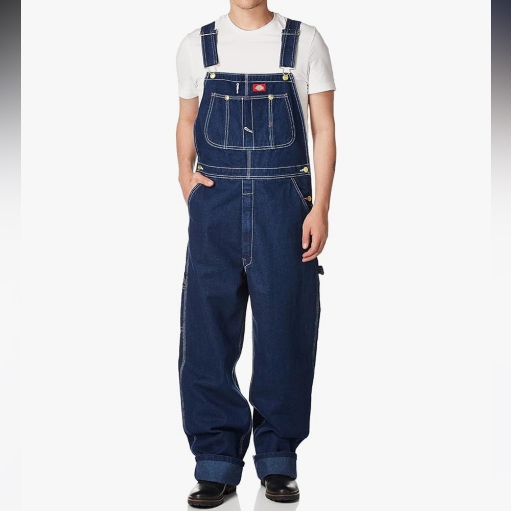 Vintage Dickies Men Big and Tall Overalls Denim Jumpsuit 44x30